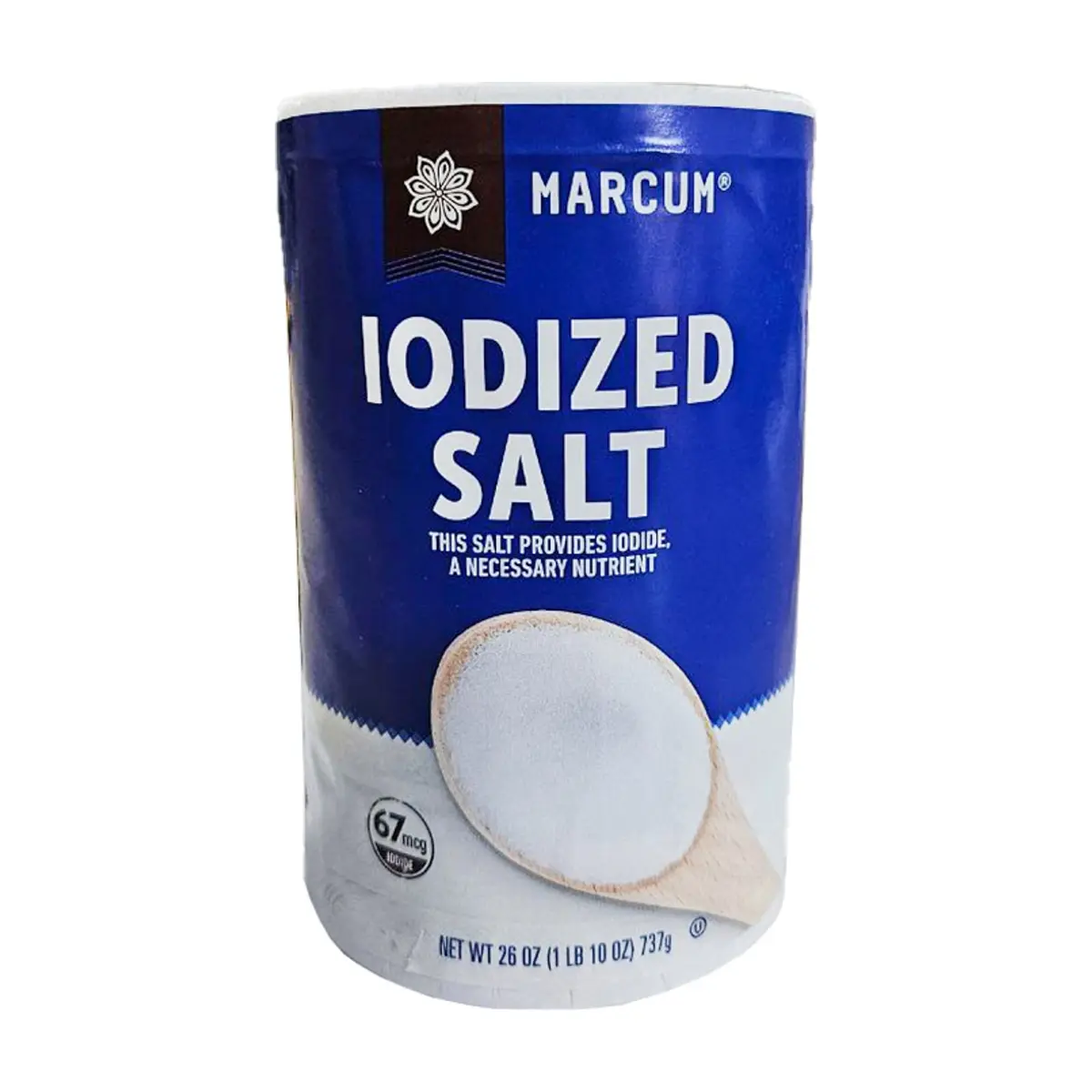 Sal yodada Marcum (737 g / 1.6 lb)