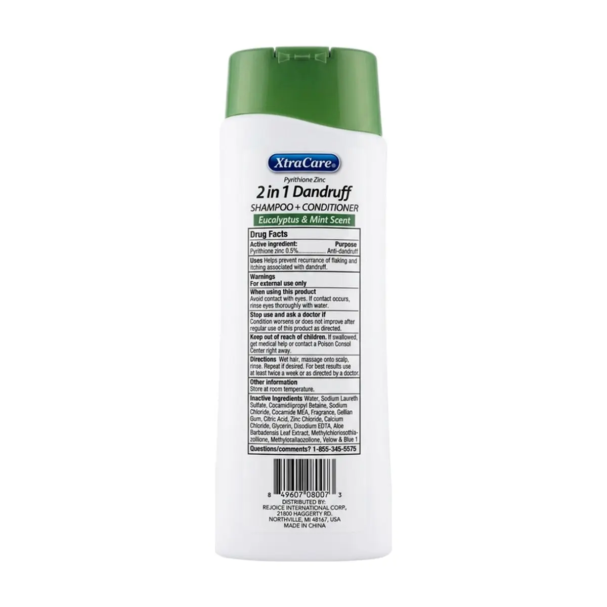 Champú + Acondicionador Anticaspa con piritiona de zinc 2 en 1 XtraCare (400 ml) - Miniatura 2