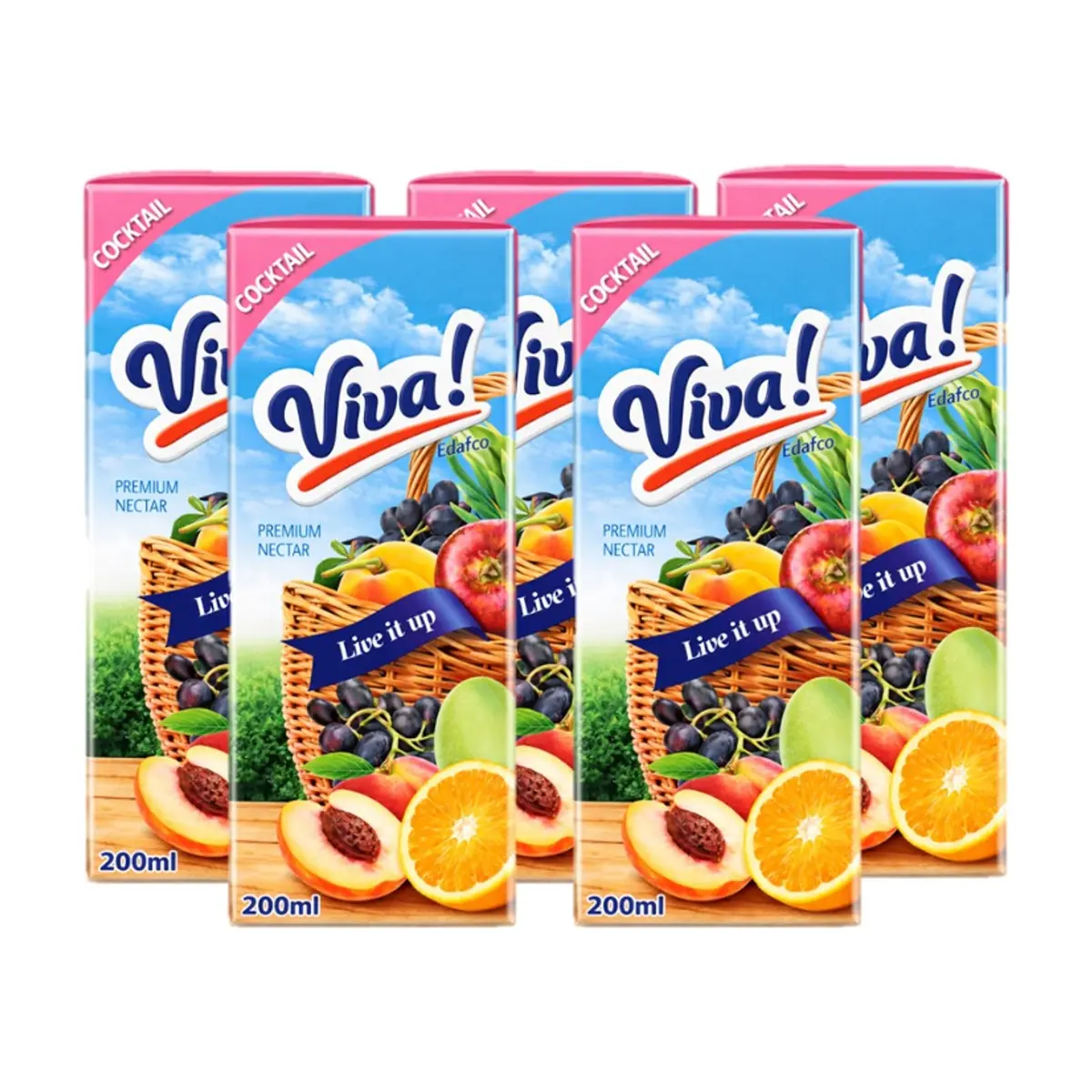 Néctar de cóctel Viva! (5 x 200 ml)