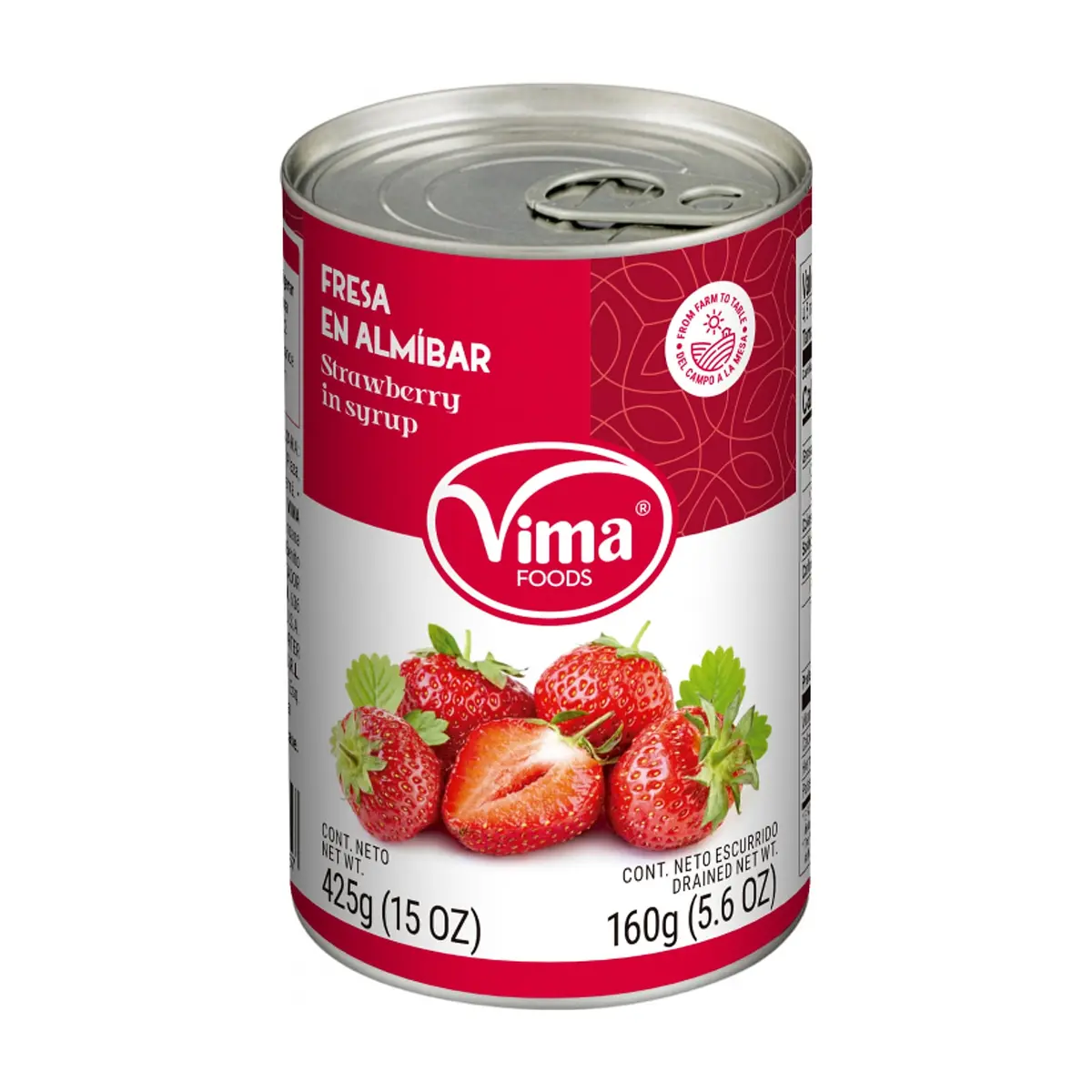Fresas en almíbar Vima Foods (425 g / 14.99 oz)