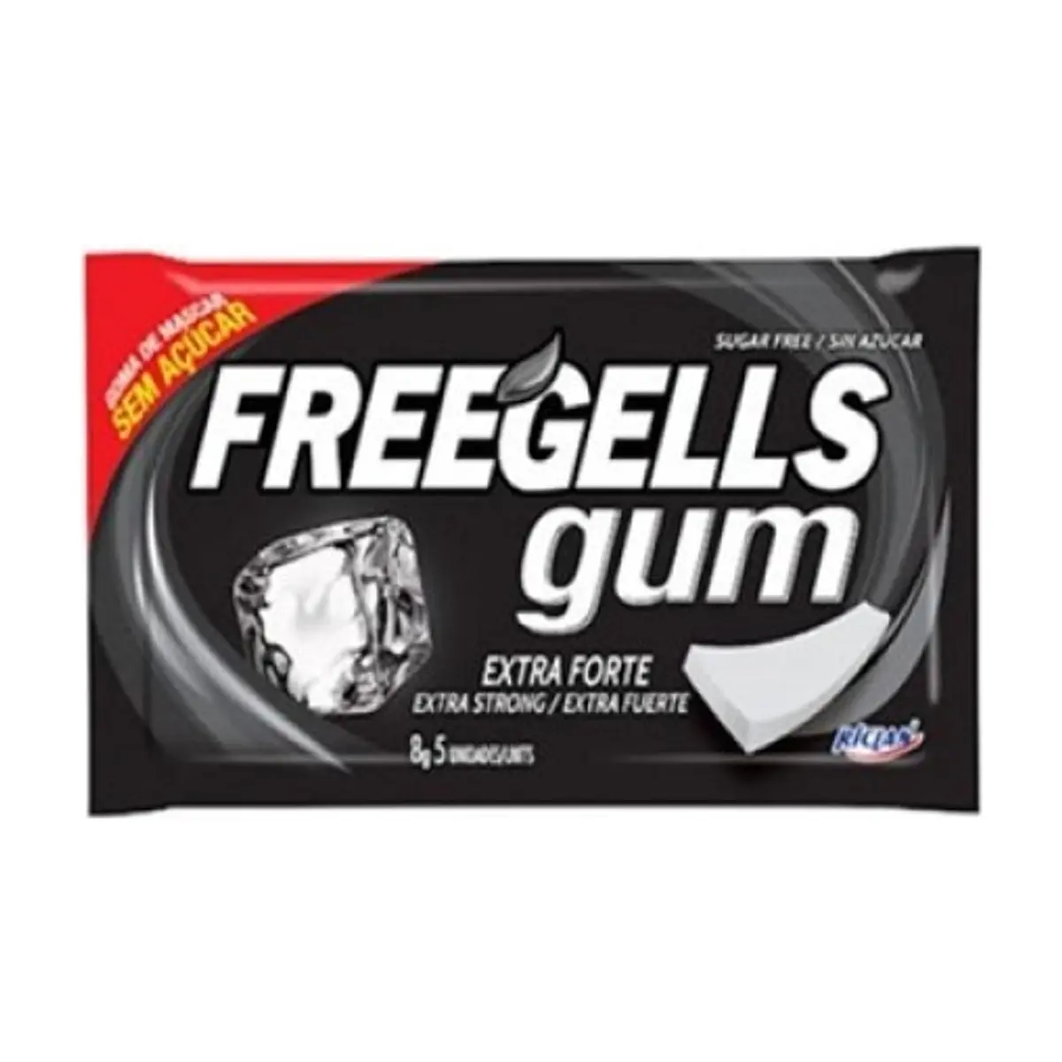 Chicle sin Azúcar Freegells Gum Extra Fuerte RICLAN