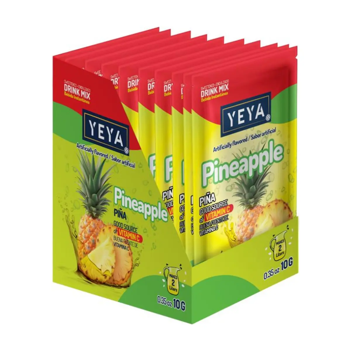 Refresco instantáneo sabor piña YEYA (26 x 10 g / 0.35 oz)