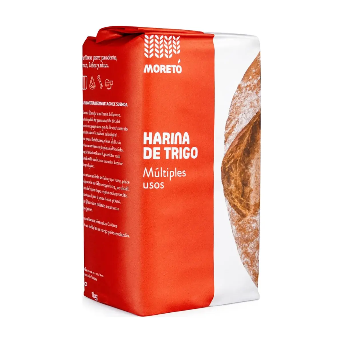 Harina de trigo para múltiples usos Moretó (1 kg / 2.2 lb)