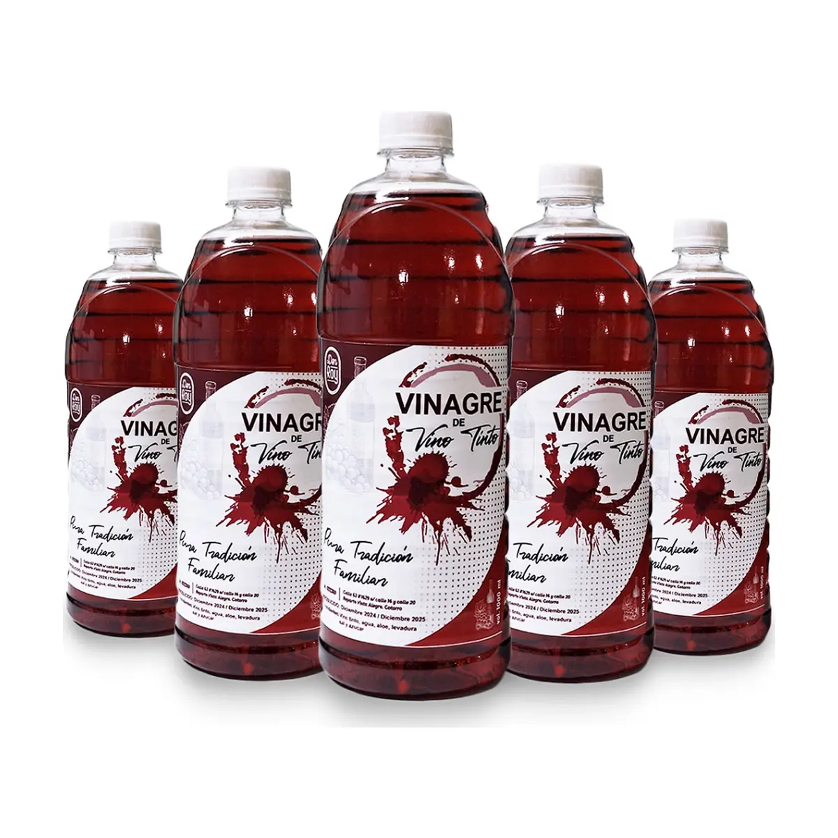 Vinagre de vino tinto Don Roy (5 x 1 L)