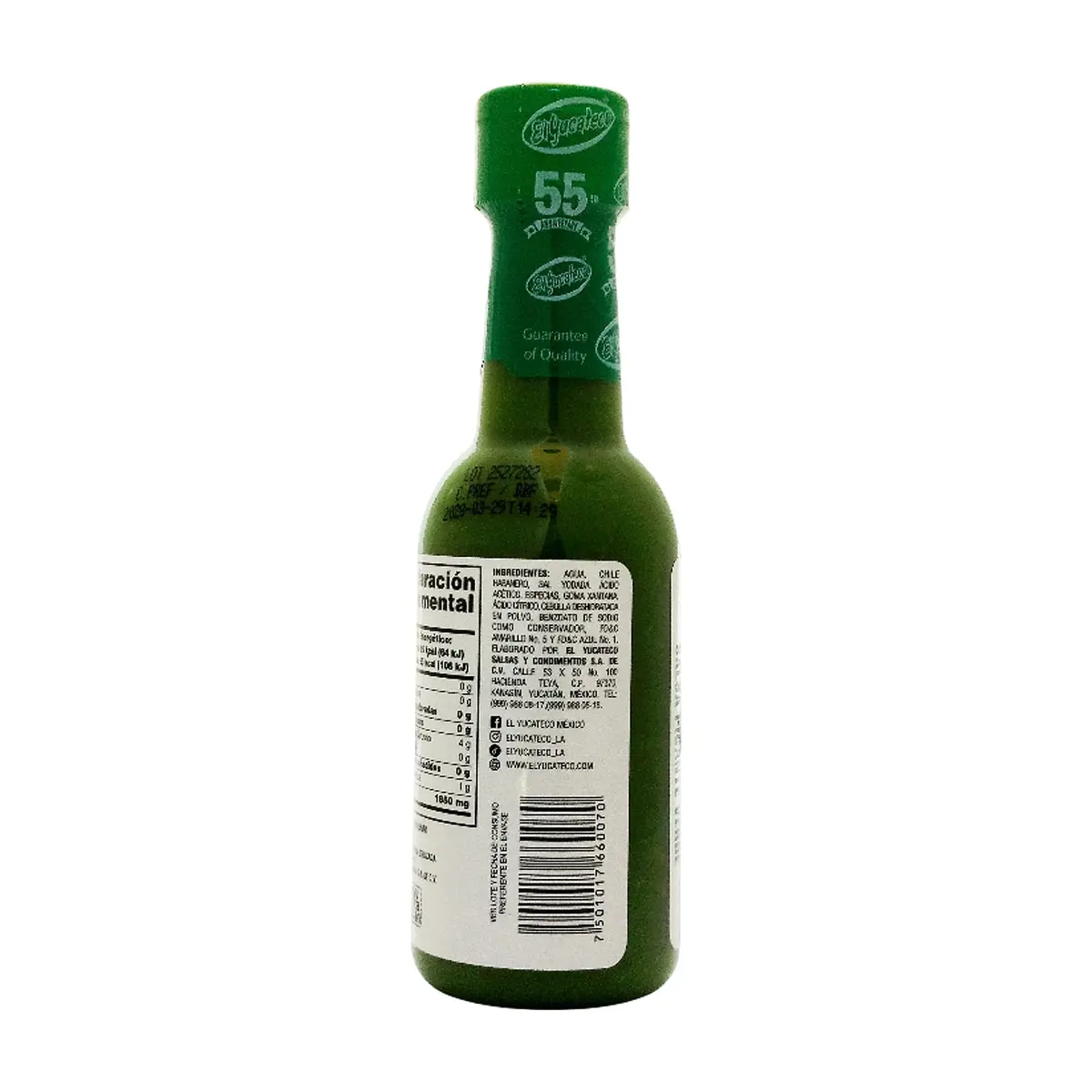 Salsa picante verde de chile habanero El Yucateco (150 ml) - Thumbnail 7