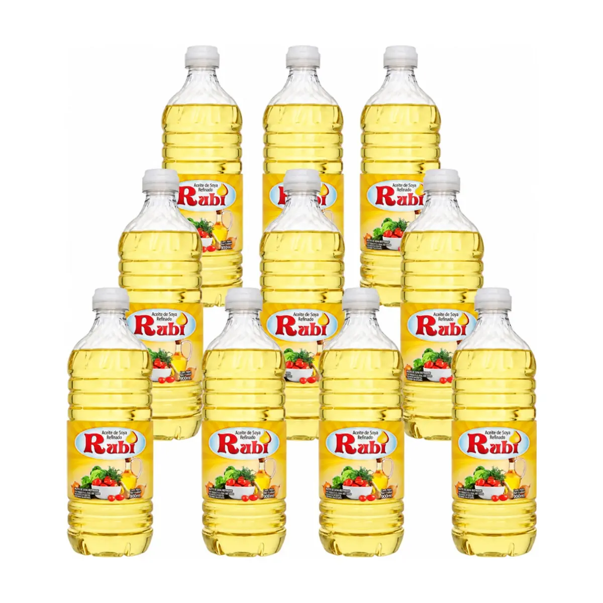 Aceite de soya refinado Rubi (10 x 900 ml)