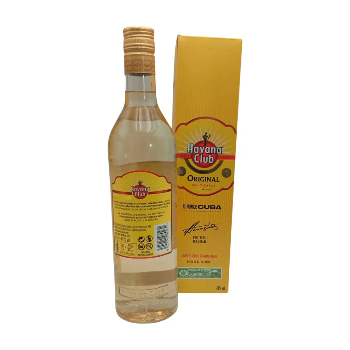 Botella de ron Original Añejo 3 Años 40 % vol Havana Club (700 ml) - Thumbnail 2
