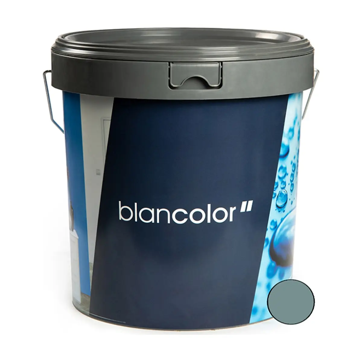Pintura acrílica interior y exterior color gris azulado M - 444 Isaval - Blancolor (12 L)