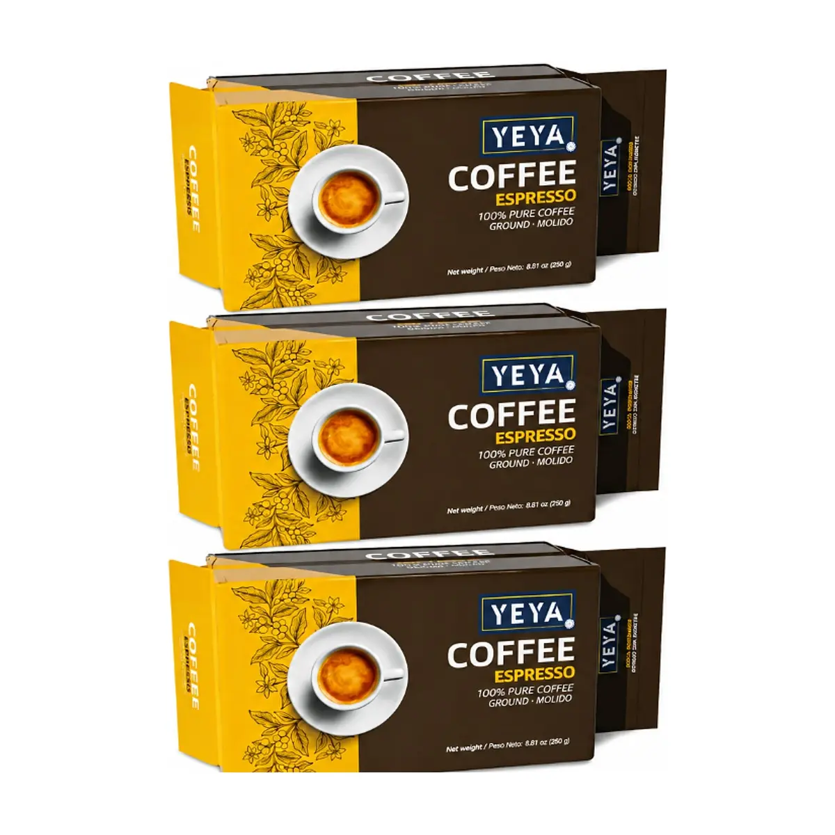 Café espresso YEYA (3 x 250 g / 8.8 oz)