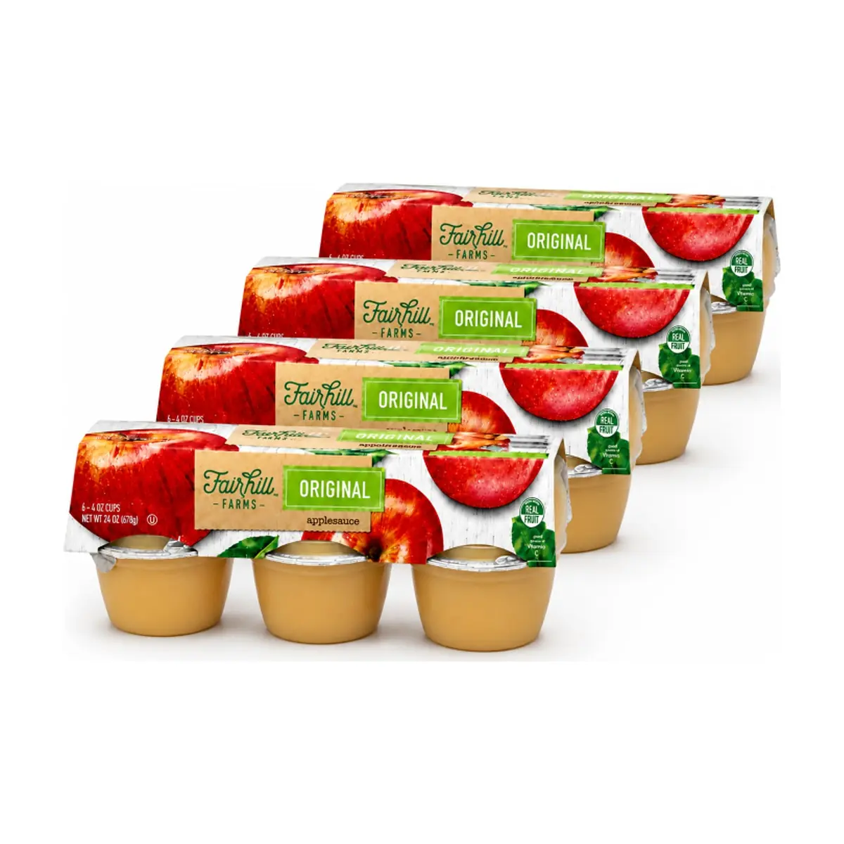Compota de manzana Fairhill Farms (24 x 113 g / 4 oz)
