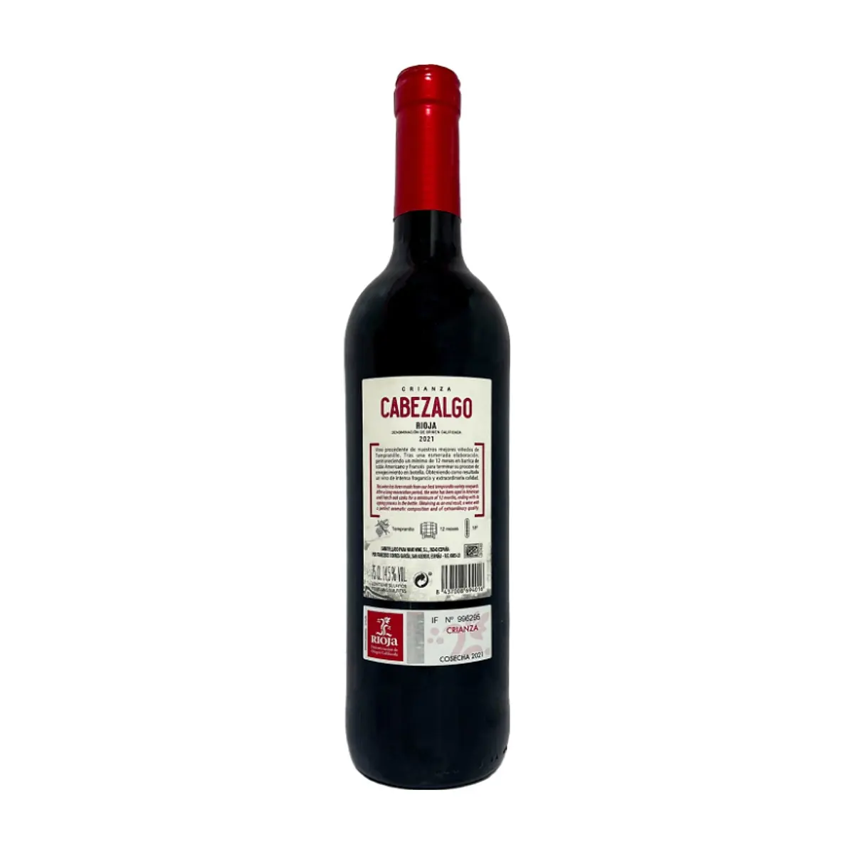Vino tinto rioja crianza Cabezalgo (750 ml) - Thumbnail 3