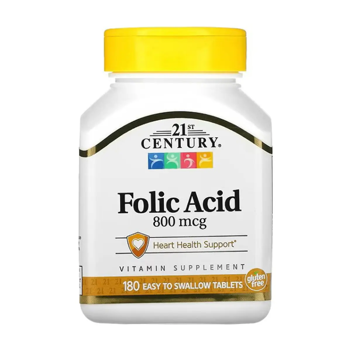 Ácido fólico 800 mcg 21st Century (180 tabletas) - Thumbnail 6