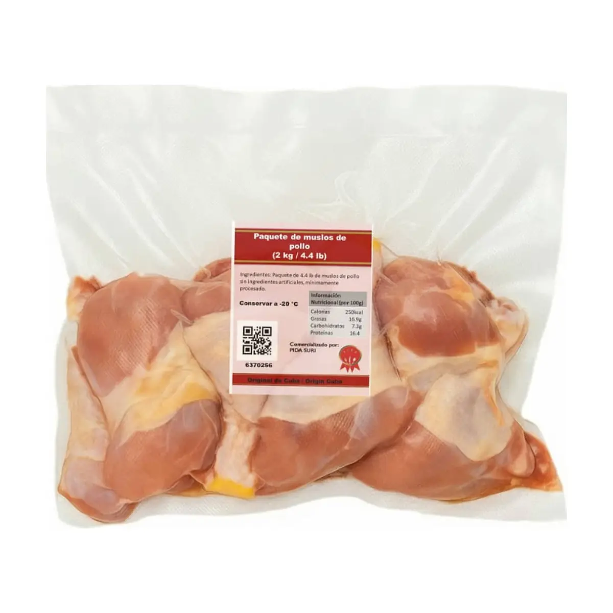 Paquete de muslos de pollo Pida (2 kg / 4.4 lb) - Miniatura 3