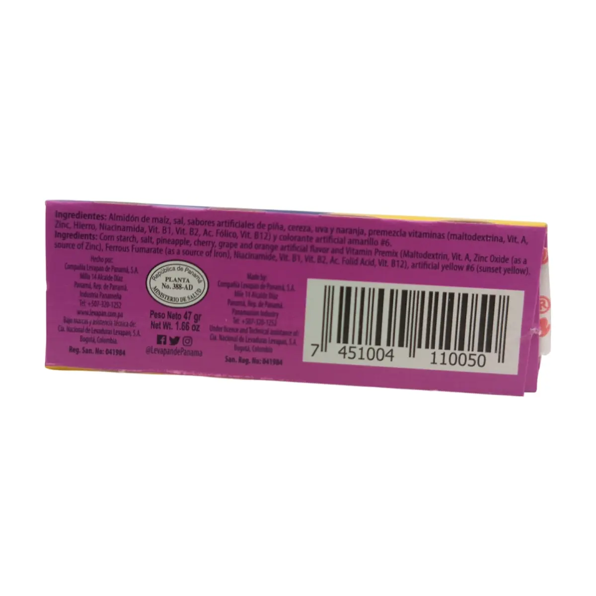 Crema de maicena con sabor a ricas frutas Levapan (47 g / 1.66 oz) - Thumbnail 3