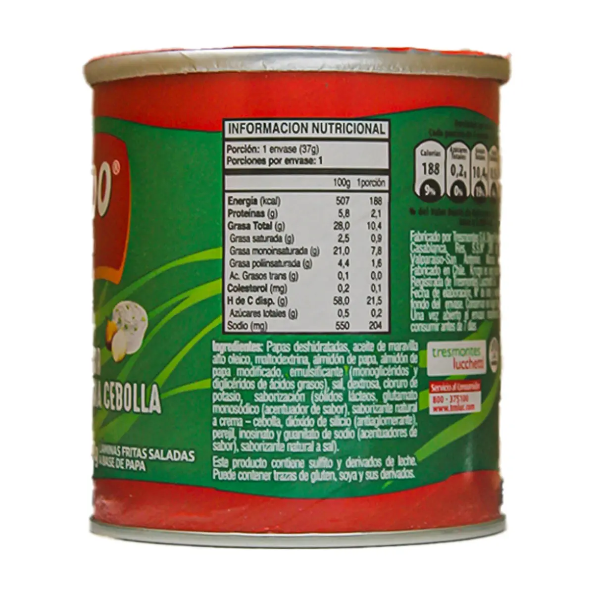 Papas fritas sabor crema cebolla Kryzpo (37 g / 1.3 oz) - Thumbnail 8