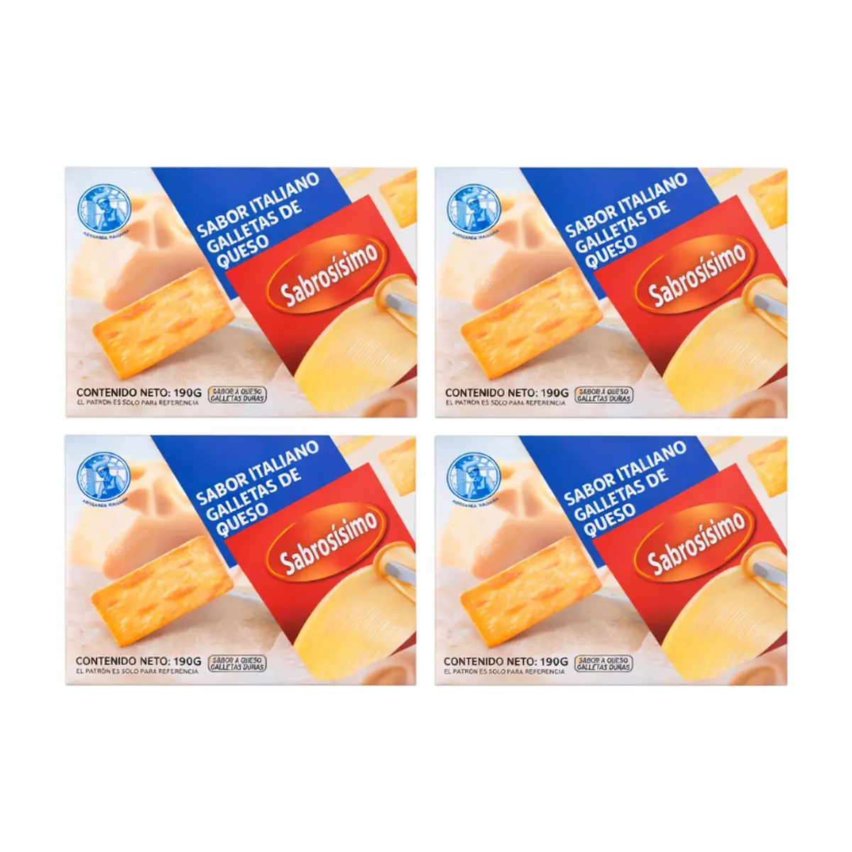 Combo Galletas de queso Sabrosísimo (4 x 190 g / 6.70 oz) - Miniatura 1