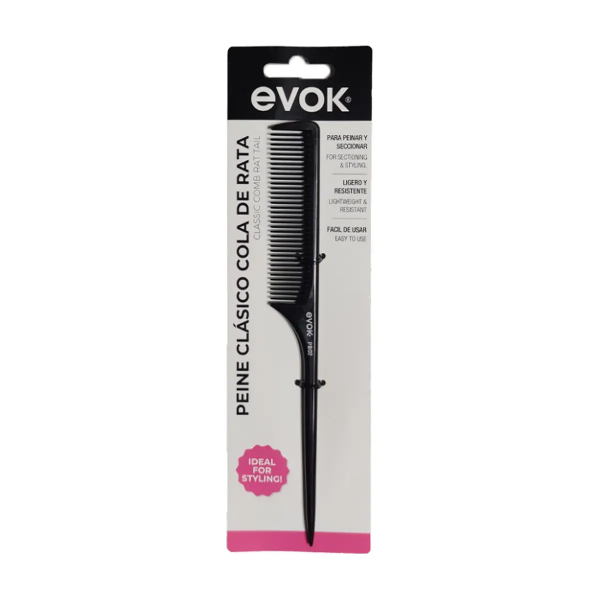 Peine cabo largo para el cabello Evok