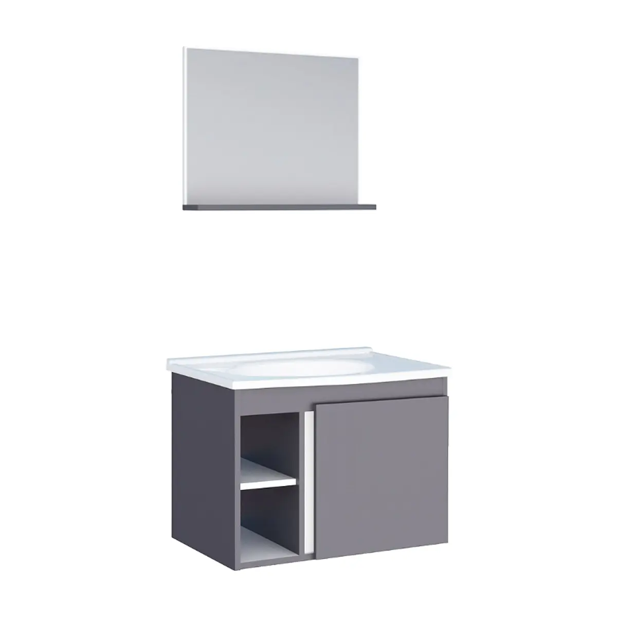 Mueble de baño gris en madera Cozimax Safira