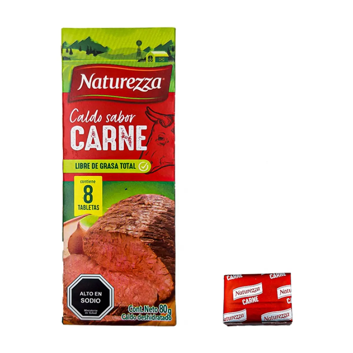 Caldo Sabor Carne Naturezza (80 g) - Thumbnail 3