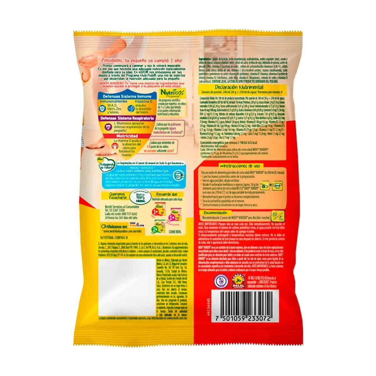 Alimento fortificado a base de leche para niños de 1 a 3 años Nestlé Nido (144 g / 5.07 oz) - Thumbnail 2