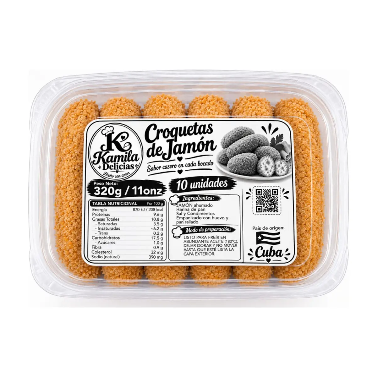 Croquetas de jamón Kamila Delicias (320 g / 11 oz) - Imagen 1