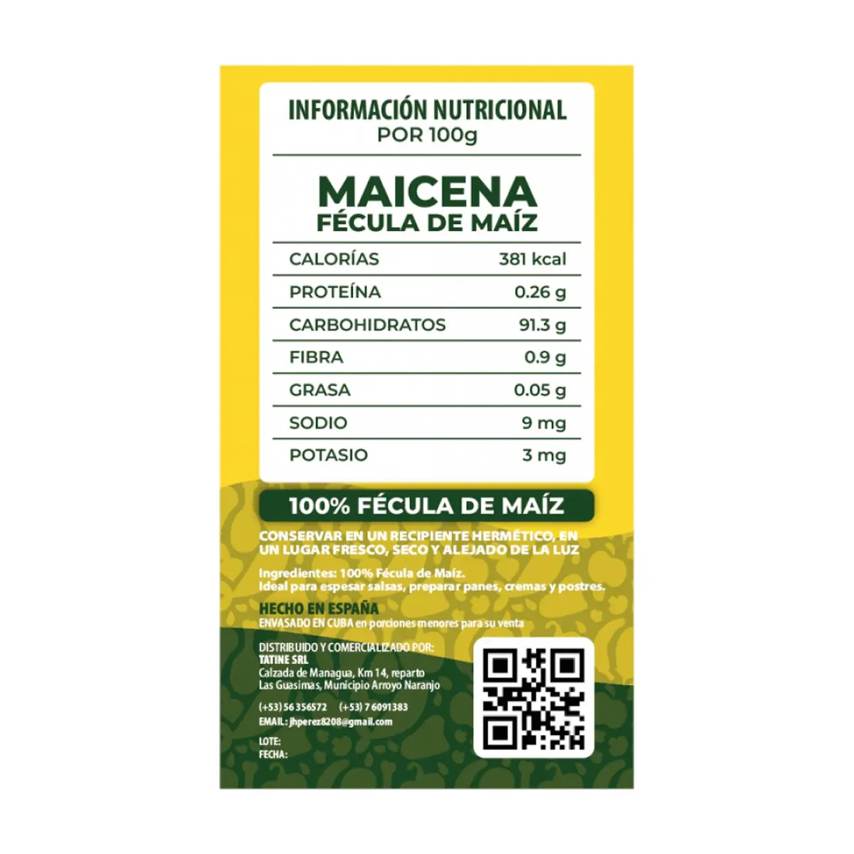 Maicena Campo Vivo (2 x 1 kg / 2.2 lb) - Thumbnail 2