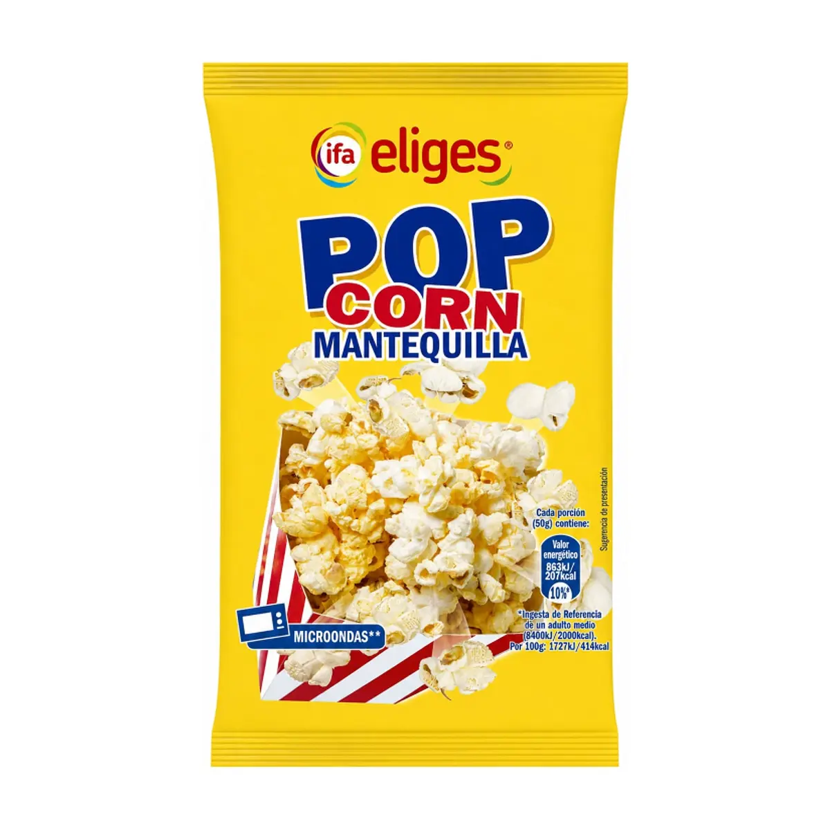 Rositas de maíz para microondas Ifa Eliges (100 g / 3.53 oz) - Imagen 1
