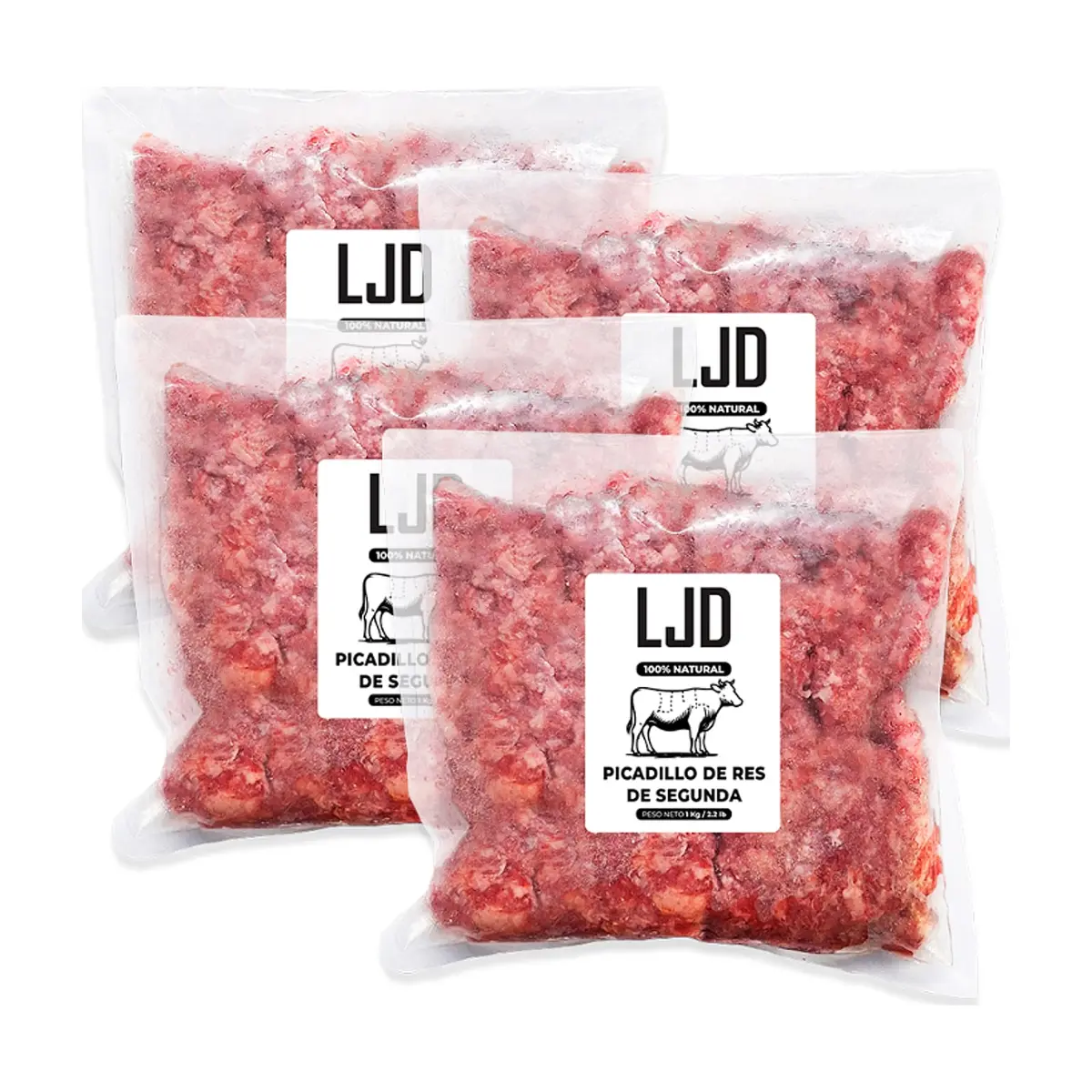 Picadillo de res de segunda LJD (4 x 1 kg / 2.2 lb)