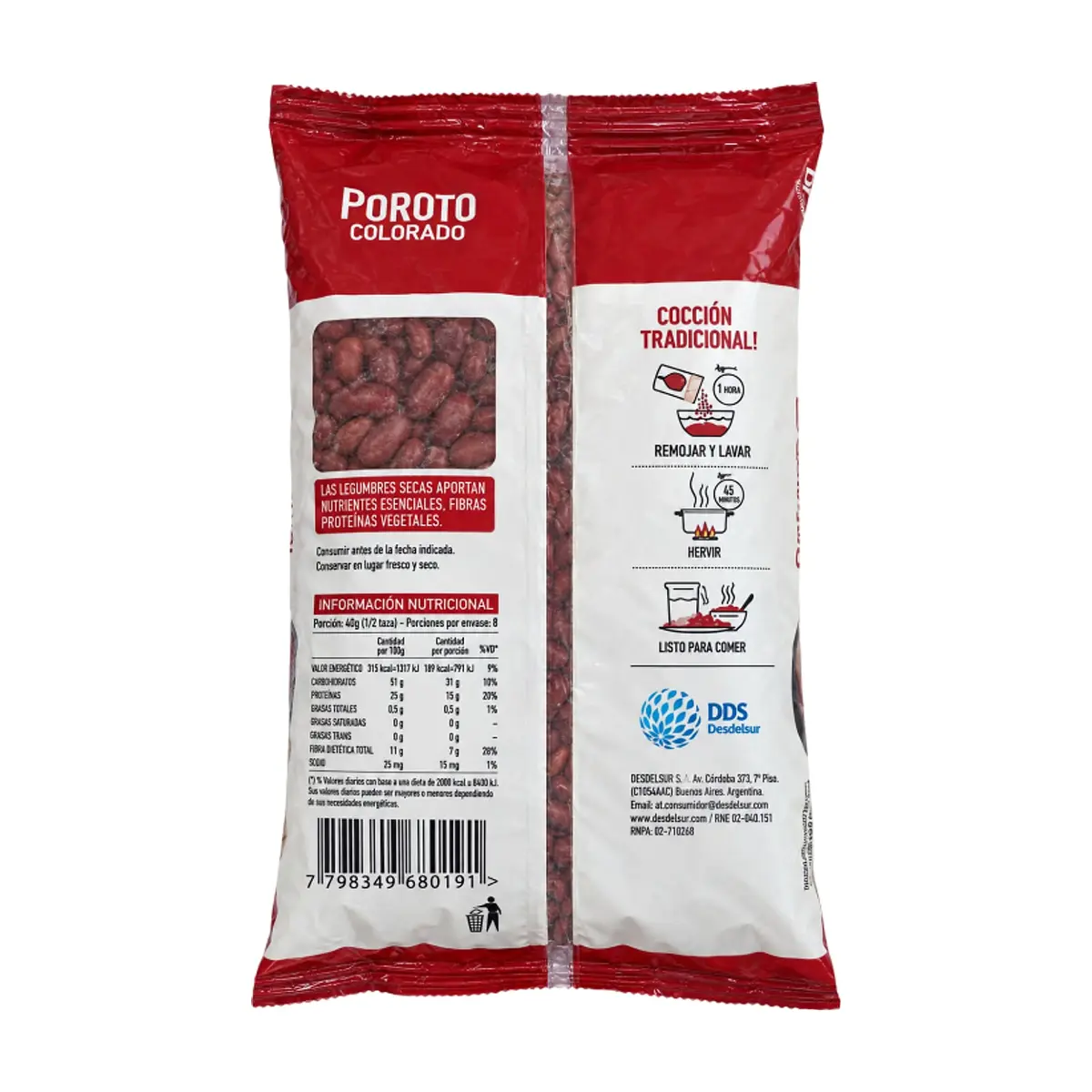 Frijol colorado Desdelsur (500 g / 1.10 lb) - Miniatura 2