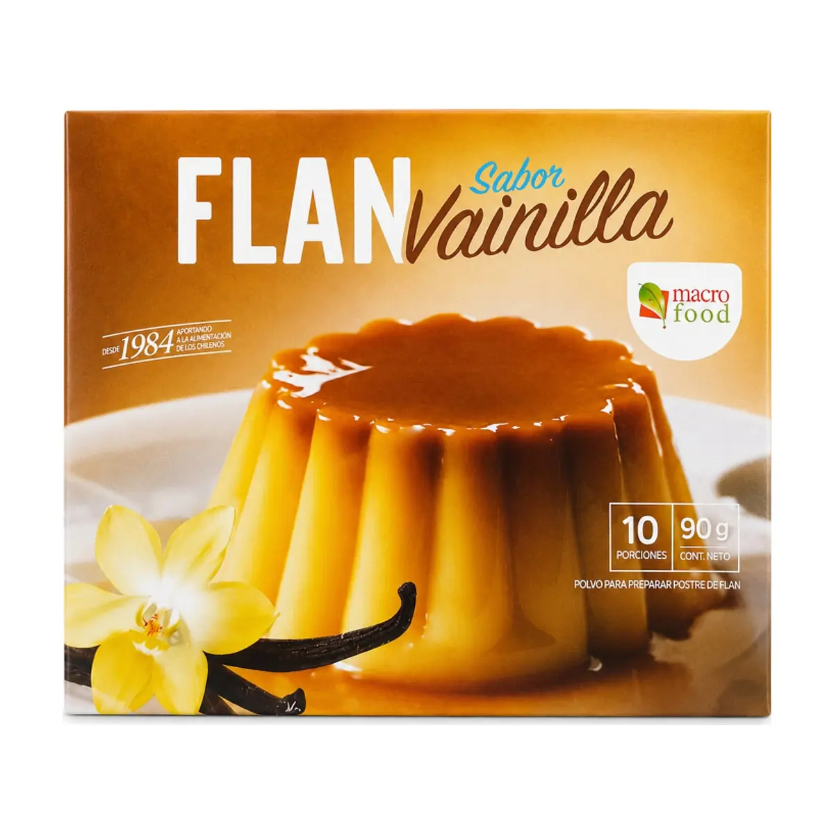 Flan sabor vainilla Macro Food (90 g / 3.17 oz) - Thumbnail 2