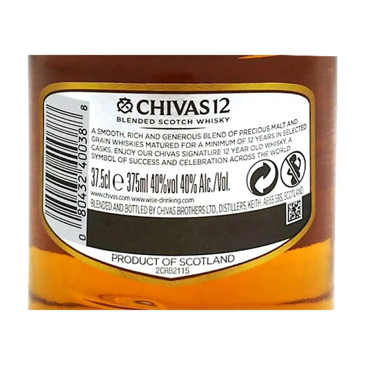 Whisky Chivas Regal 12 (375 ml) - Thumbnail 3
