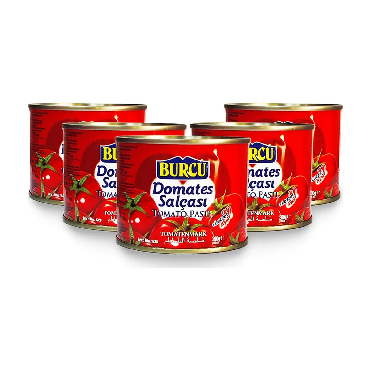 Pasta de tomate Burcu (5 x 200 g / 7.05 oz)