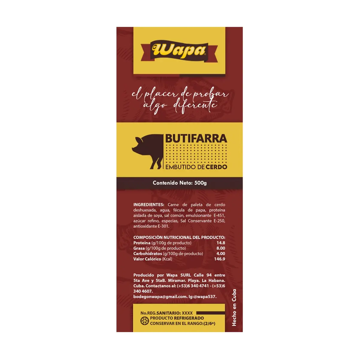 Butifarra Wapa (500 g / 1.1 lb) - Thumbnail 2