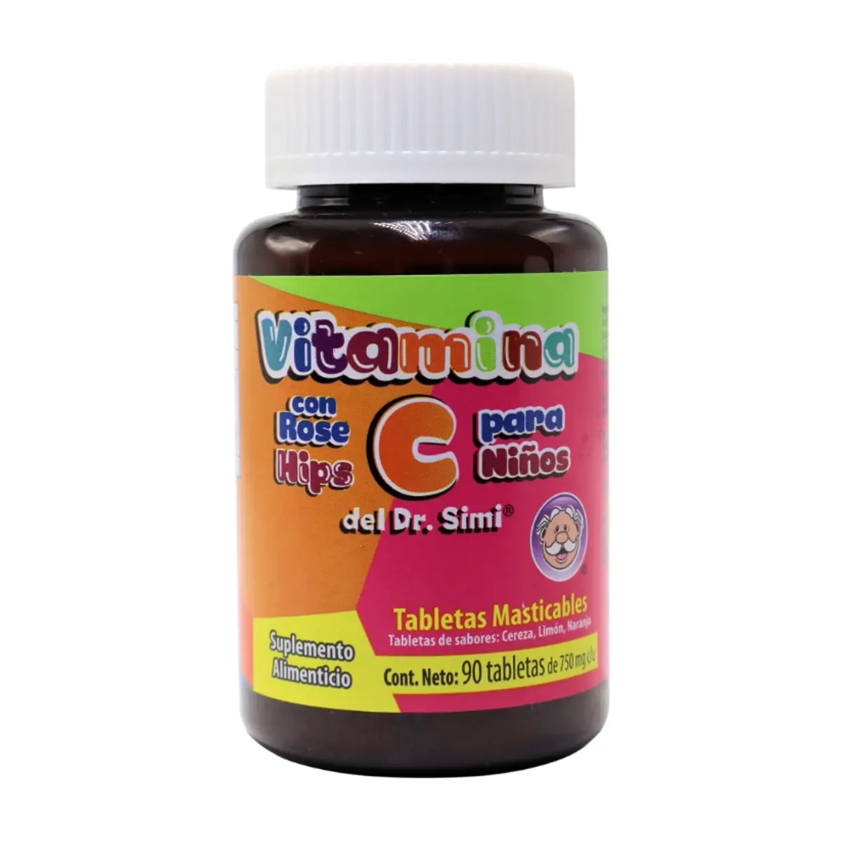 Vitamina C para niños 750 mg Dr. Simi (90 tabletas)