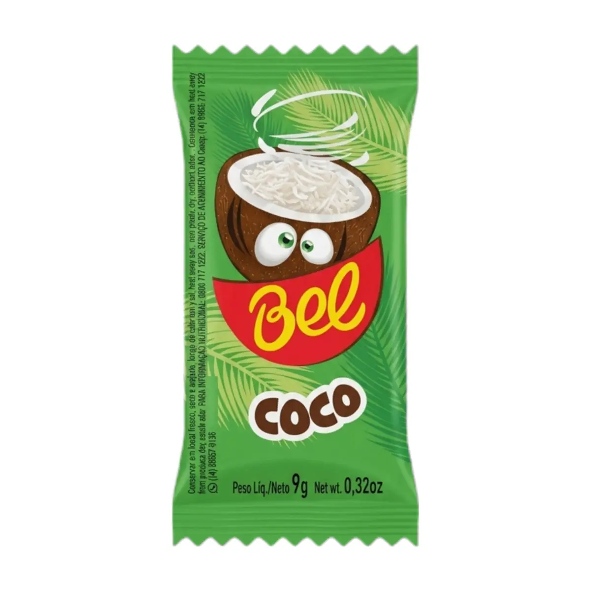 Bombón de chocolate relleno de crema de coco Bel (9 g / 0.32 oz) - Thumbnail 2