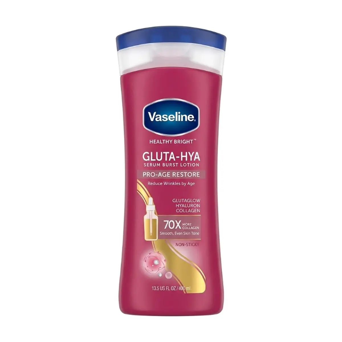 Loción corporal Healthy Bright Gluta-Hya hidratante y nutritiva Vaseline (400 ml)