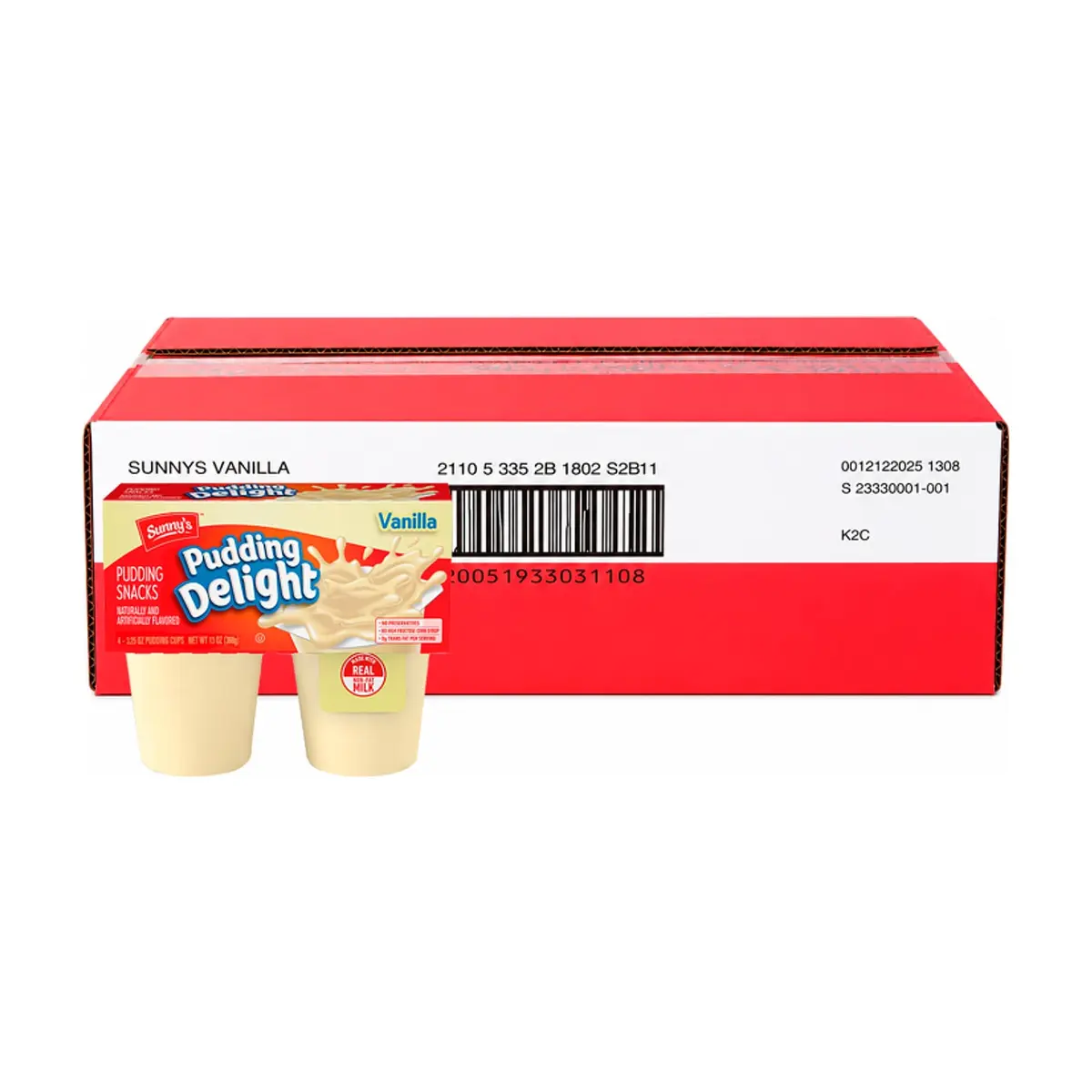 Natilla de vainilla Sunny' s (48 x 92.1 g / 3.25 oz)