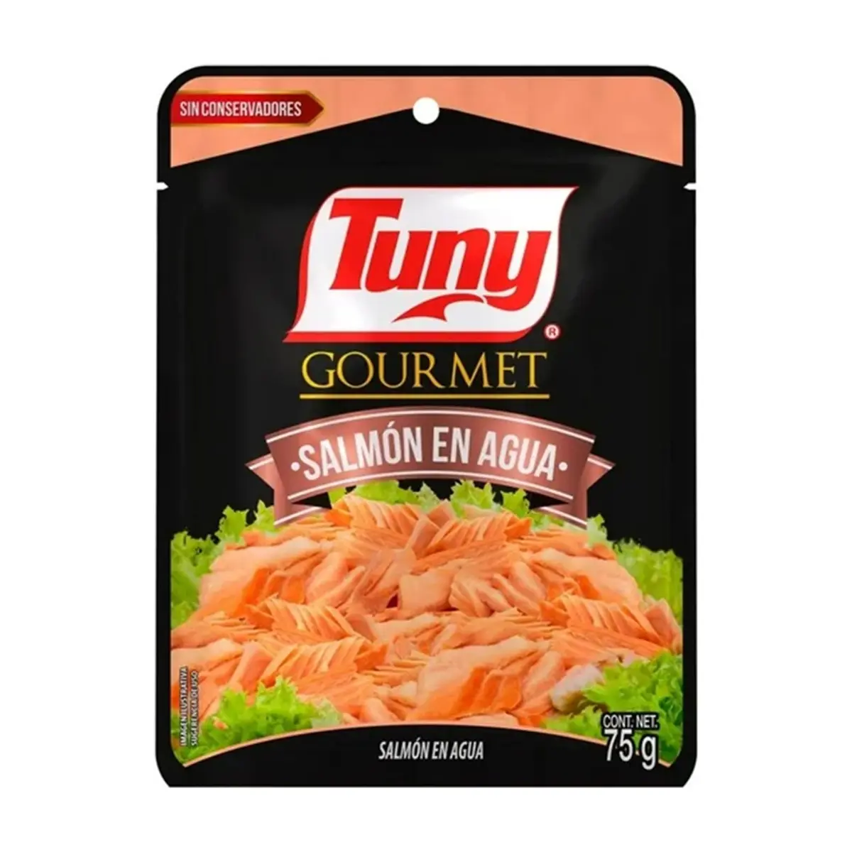 Salmón en agua gourmet Tuny (75 g / 2.64 oz)