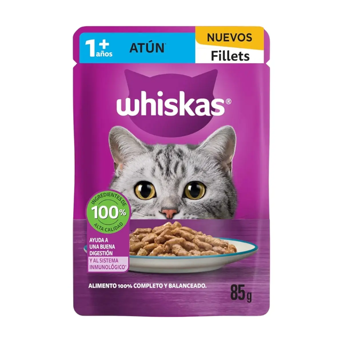 Comida para gatos adulto sabor fillets de atún Whiskas (85 g / 3 oz) - Miniatura 6