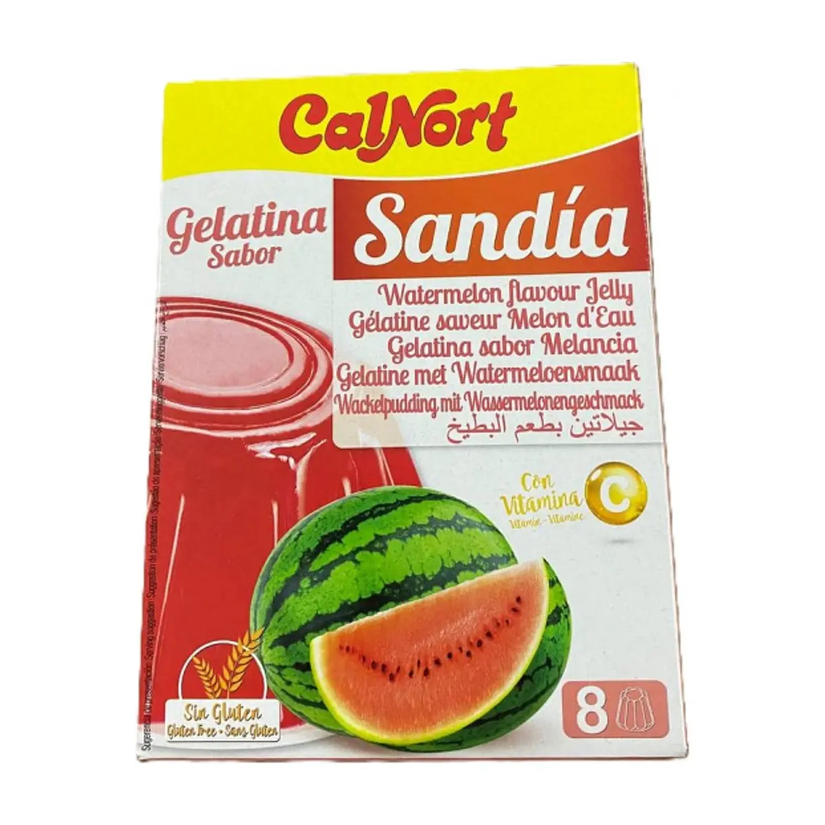 Gelatina sabor sandía Calnort (170 g / 6 oz)