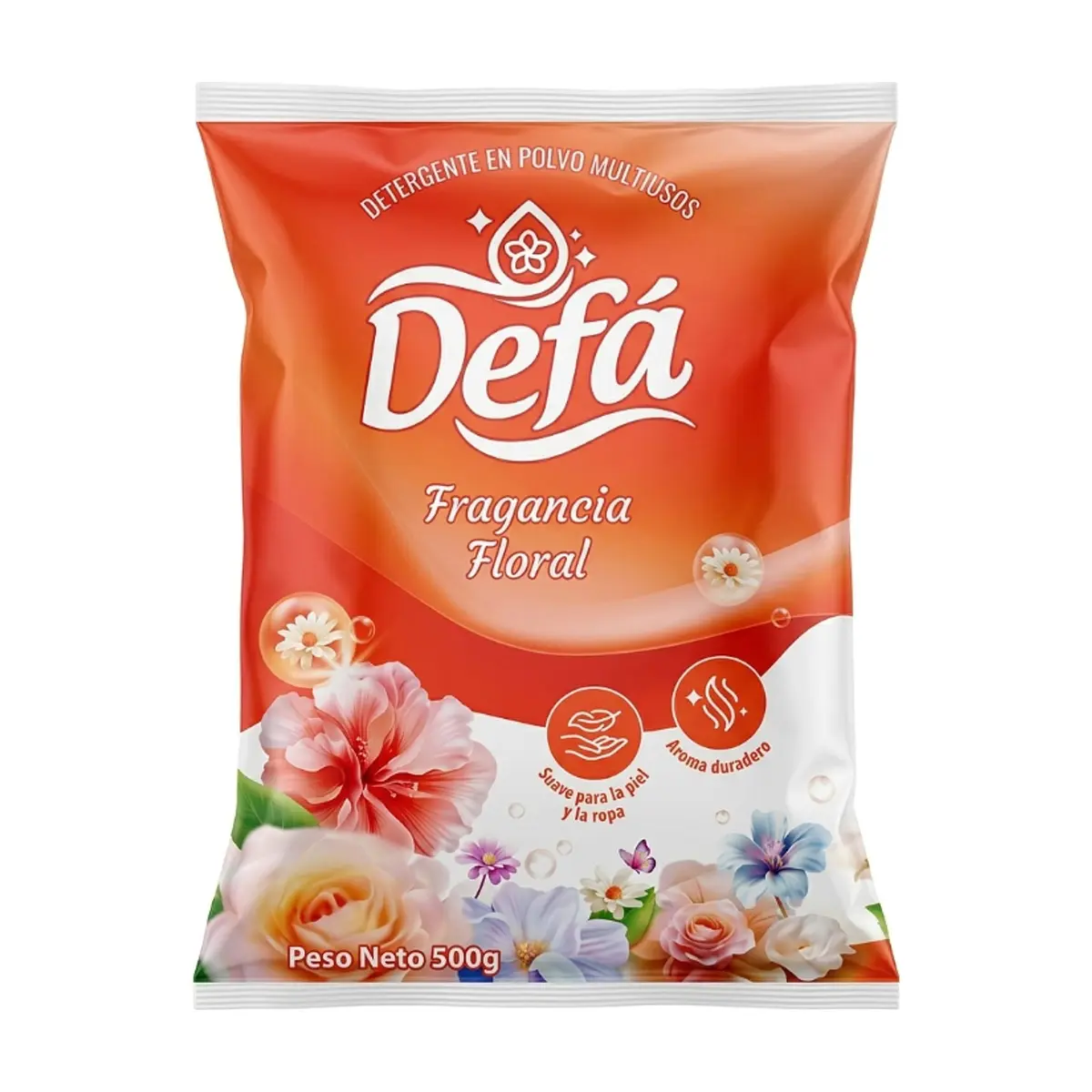 Detergente en polvo multiusos fragancia floral Defá (500 g / 1.1 lb)