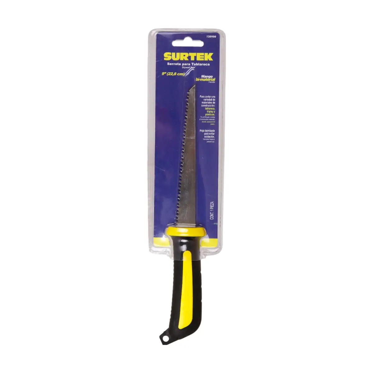 Serrucho con mango bimaterial para tablaroca de 9" Surtek 120900 - Thumbnail 2