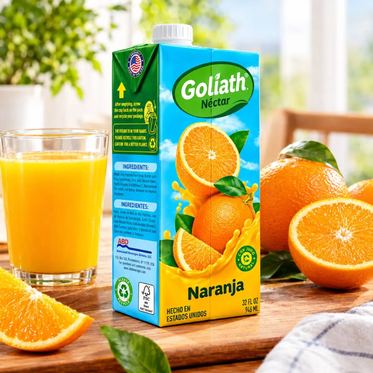 Néctar sabor naranja Goliath (946 ml / 32 fl oz) - Thumbnail 3