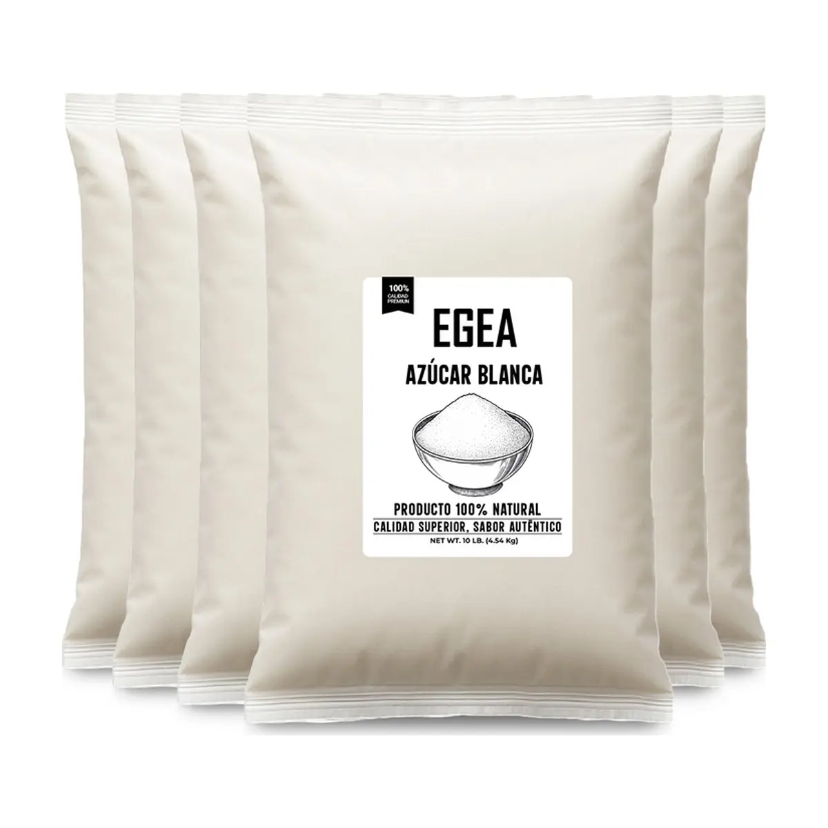 Azúcar blanca EGEA (6 x 4.54 kg / 10 lb)