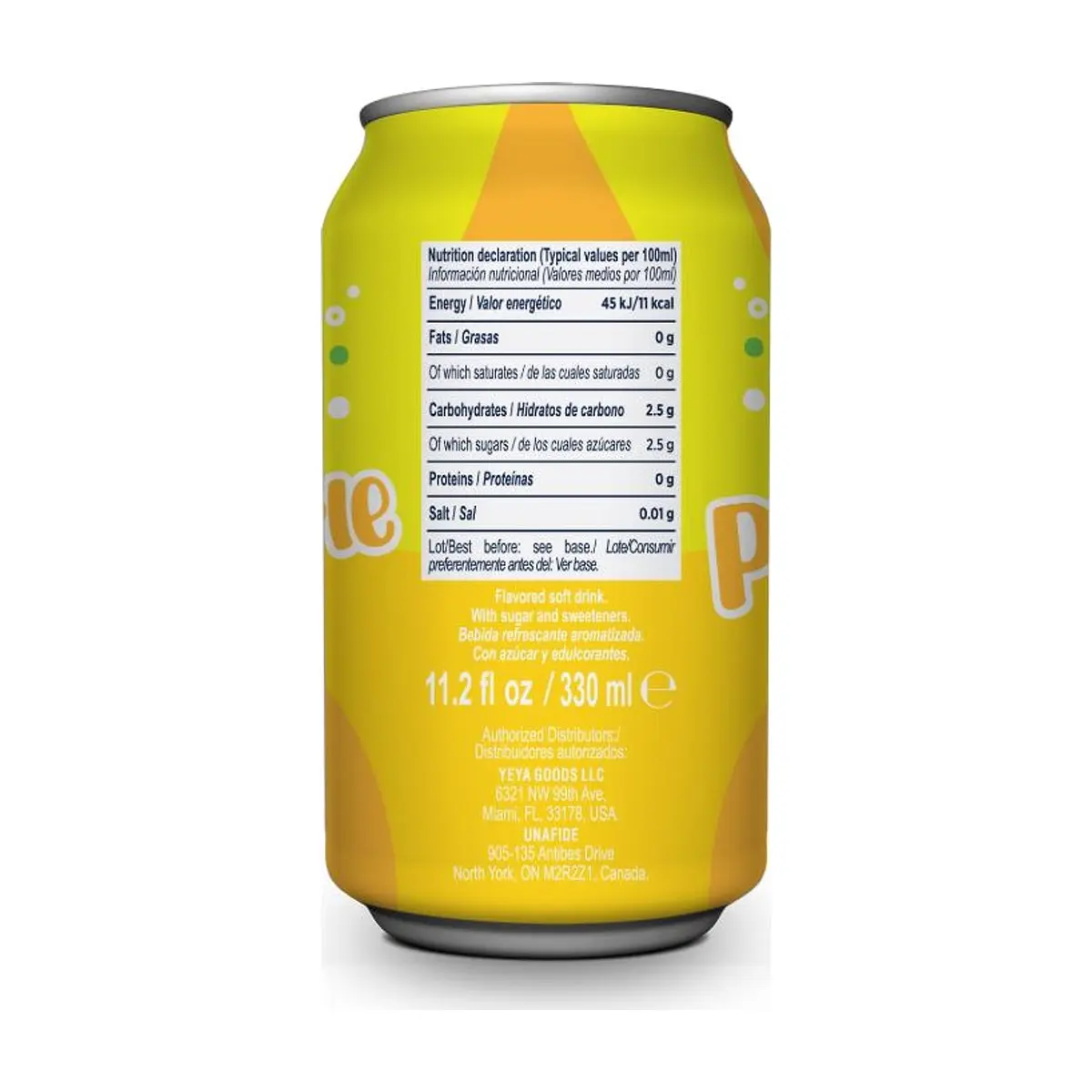 Refresco gaseado de piña YEYA (330 ml / 11.2 fl oz) - Thumbnail 2