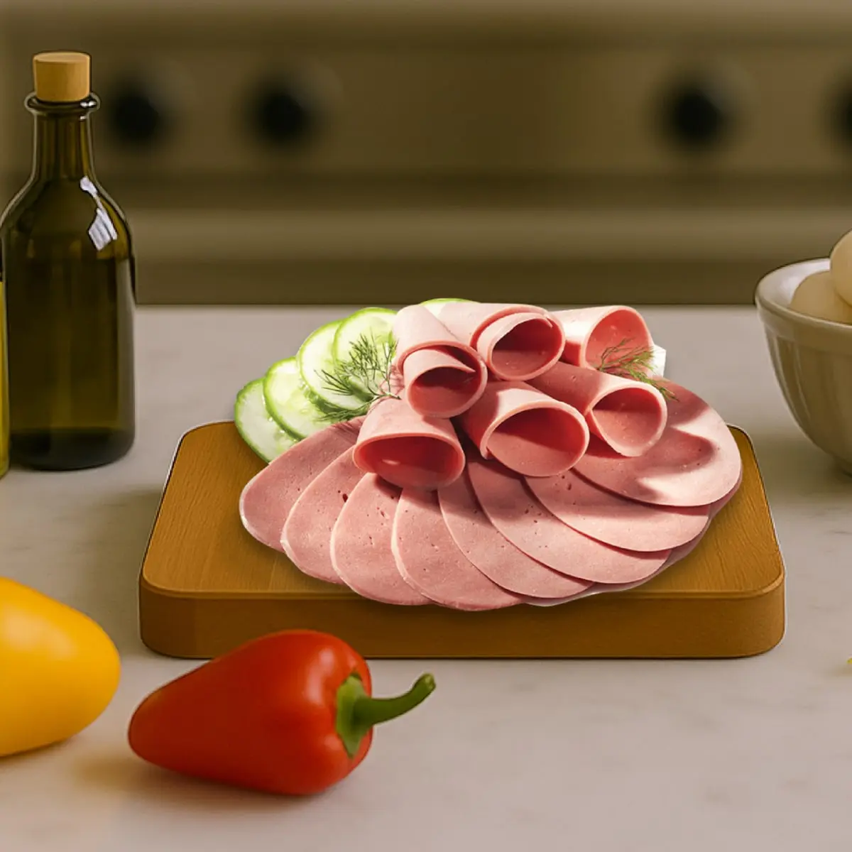 Mortadella de cerdo Y&D Ricos (500 g / 1.1 lb) - Thumbnail 3
