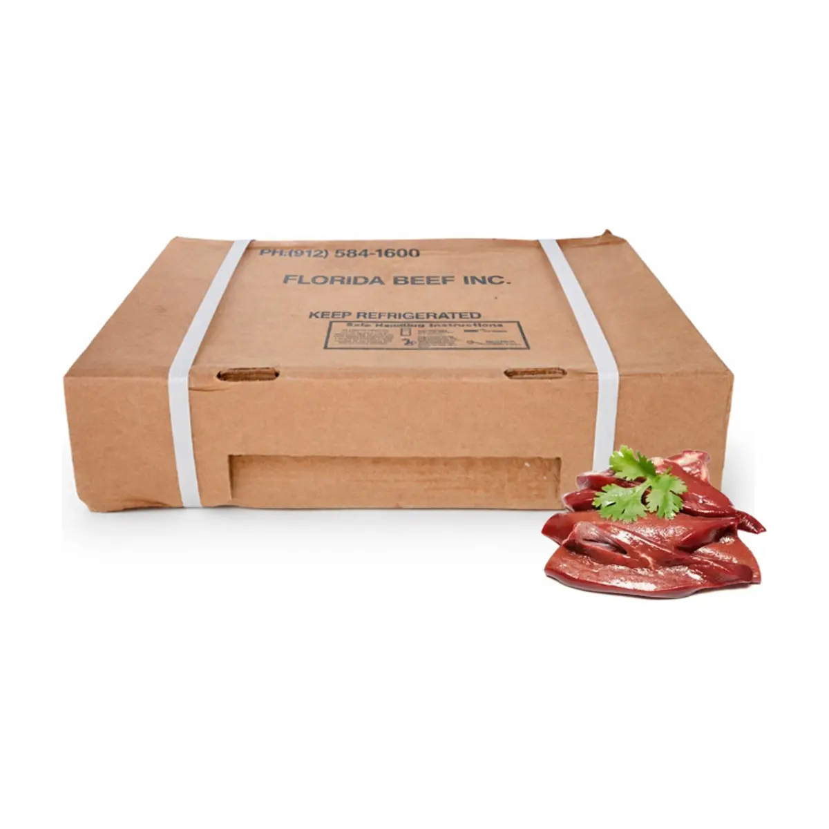 Caja de higado de res Florida Beef (13.6 kg / 30 lb)