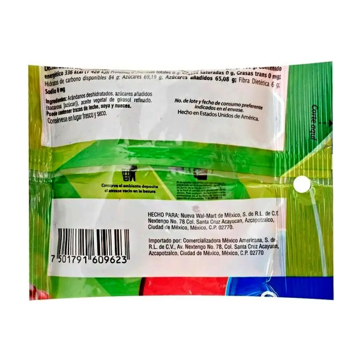 Arándanos deshidratados endulzados Great Value (50 g / 1.76 oz) - Thumbnail 2