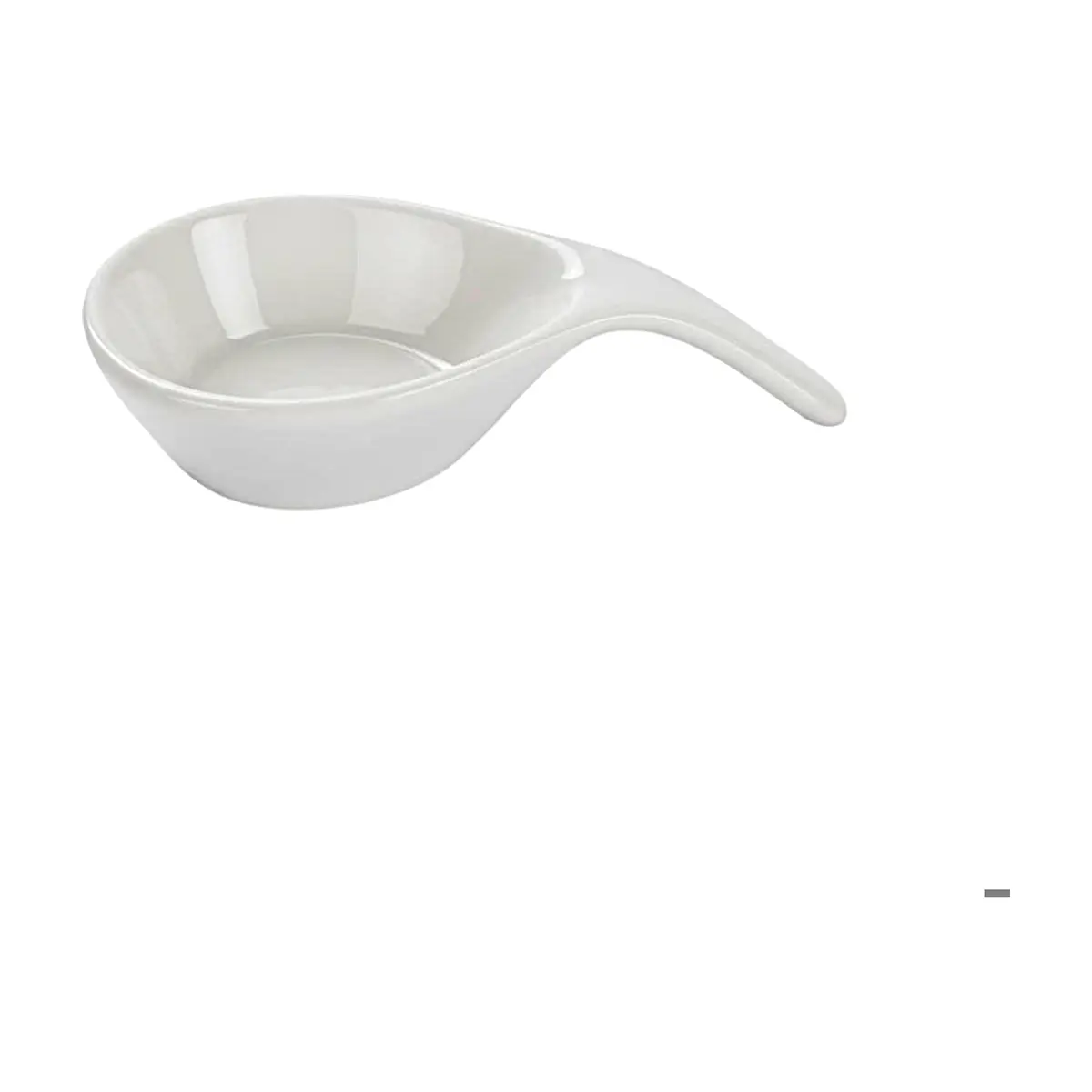 Cuenco de cerámica blanca con forma de cucharón CM (15.5 cm) - Thumbnail 5
