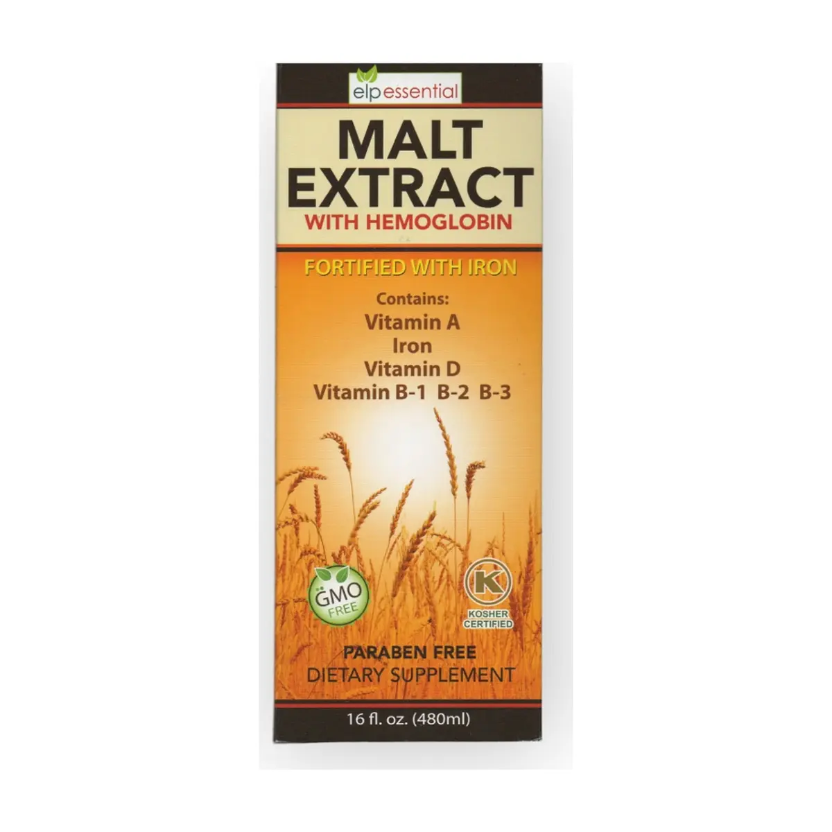 Extracto de Malta con Hemoglobina fortificada con Hierro Elp Essential (240 ml / 16 fl oz)